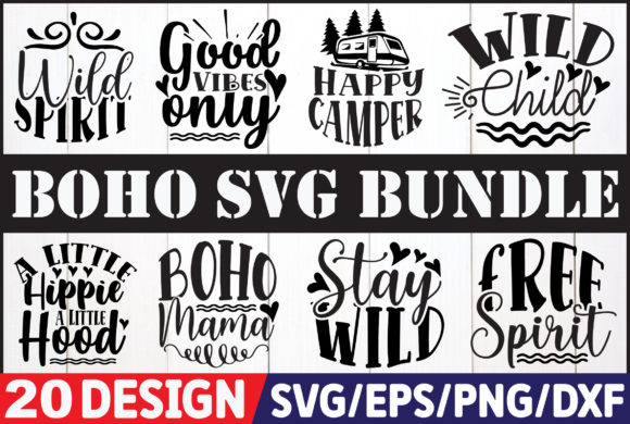 Boho Bundle: Graphics for Crafts and Content