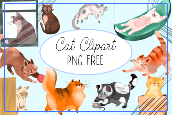 Cat Clipart PNG Free Graphics