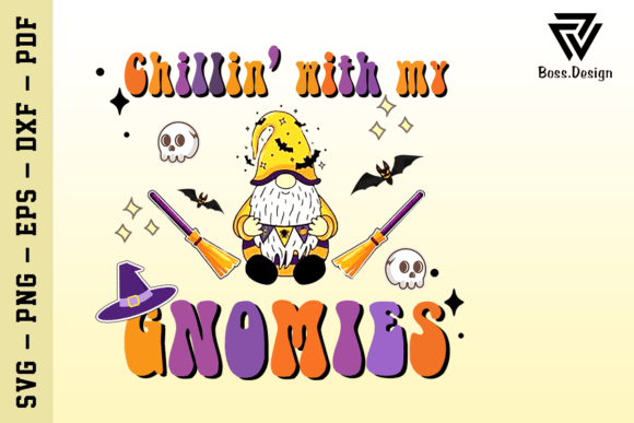 Chilling with My Gnomies SVG Halloween