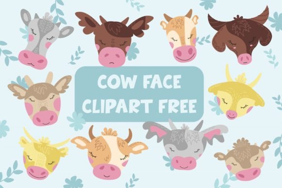 Cow Face Clipart Free Graphics