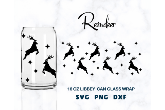 Deer Libbey Can Glass Wrap: Graphics and Crafts