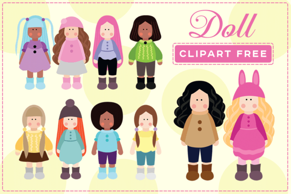 Doll Clipart Free: Graphics for Creative Branding