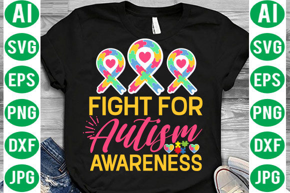 Fight for Autism Awareness Svg Graphics Freebies