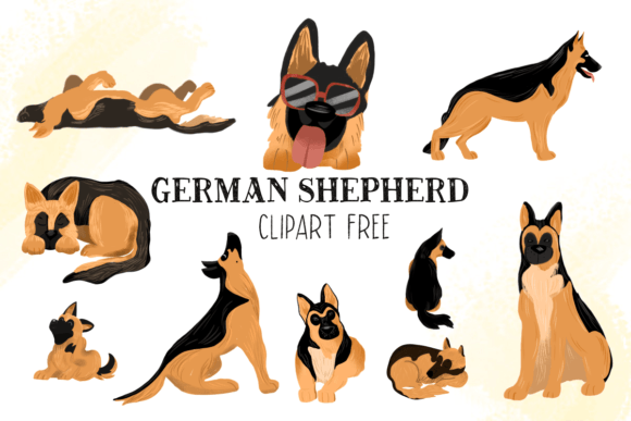 German Shepherd Clipart Free