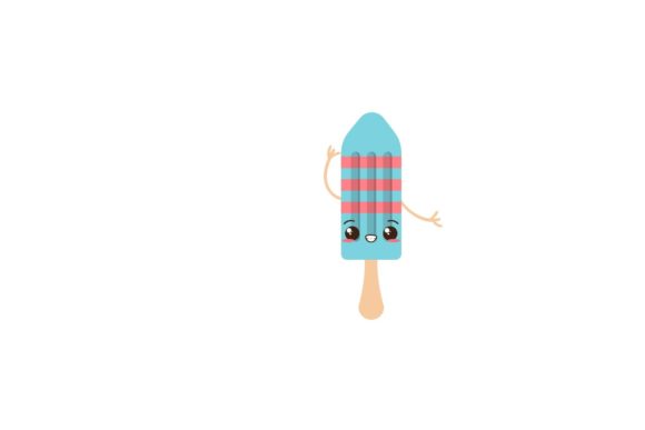 Kawaii Ice Cream Design Icon: Graphics for Creative Projects