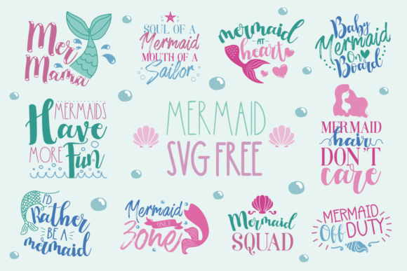 Mermaid SVG Free: Graphics for Creative Publishing
