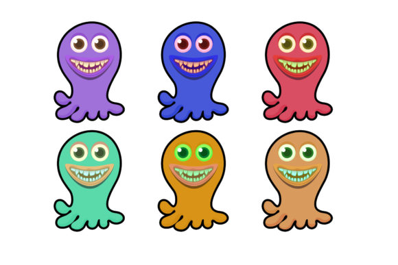 Monster Outline Graphics Freebies