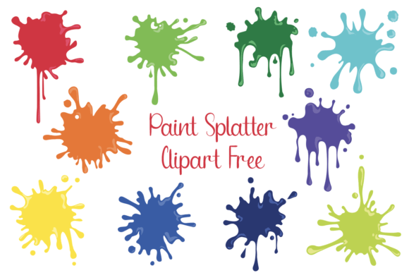 Paint Splatter Clipart Free: Graphics for Creative Projects