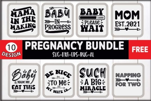 Pregnancy SVG Bundle Free