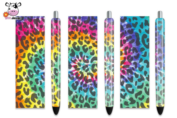 Tie Dye Pen Wrap Leopard: Graphics and Crafts for Creative Branding
