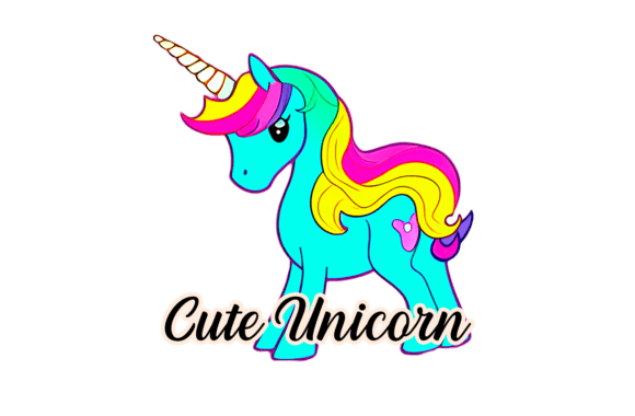 Turquoise Unicorn Graphics Freebies